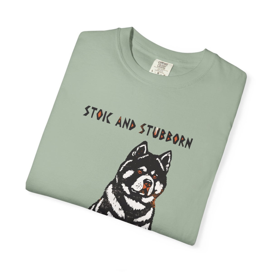 Bay — Folded | Akita 'Stoic And Stubborn' Garment-Dyed Tee