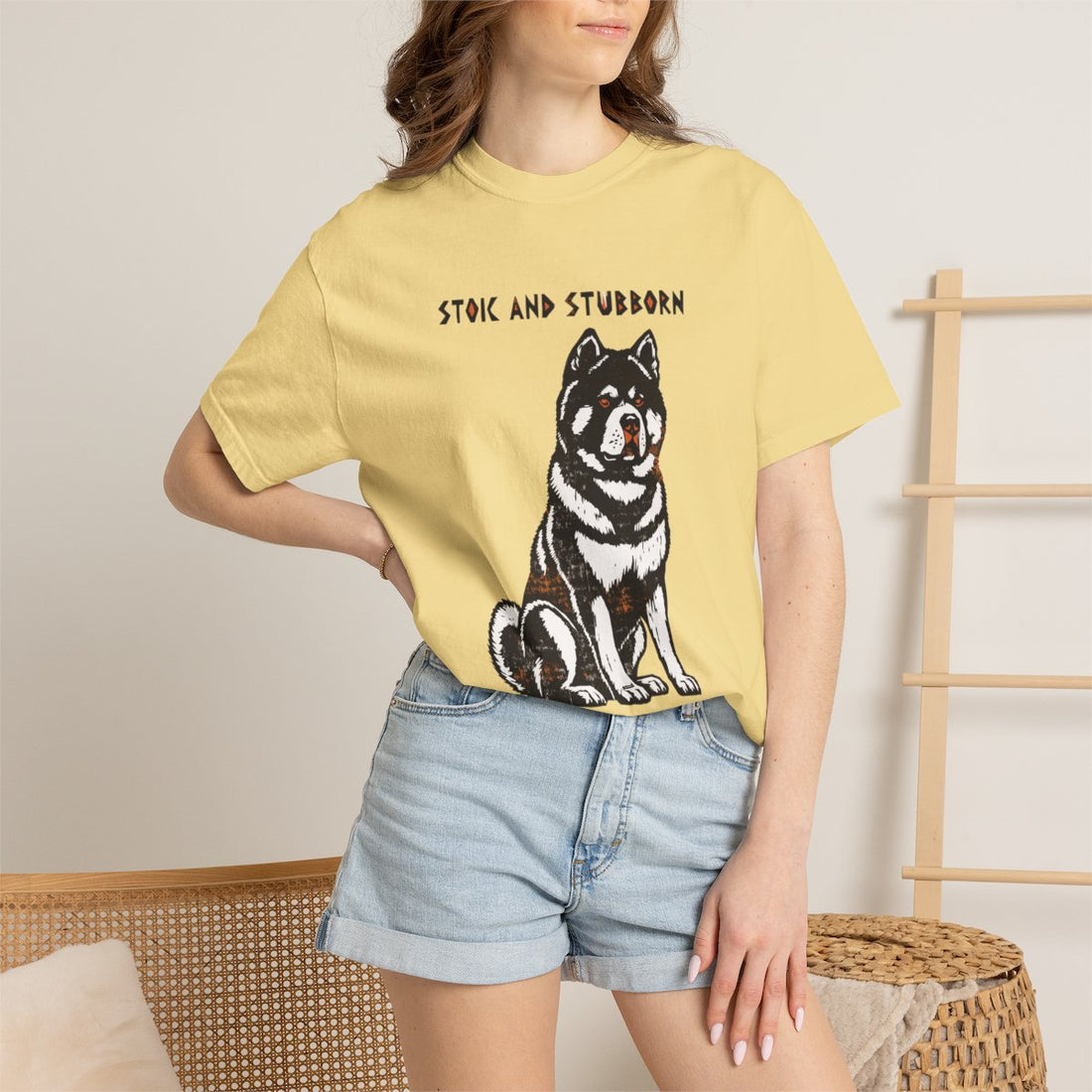 Butter — Lifestyle | Akita 'Stoic And Stubborn' Garment-Dyed Tee