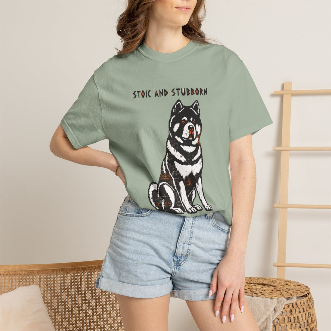 Bay — Lifestyle | Akita 'Stoic And Stubborn' Garment-Dyed Tee
