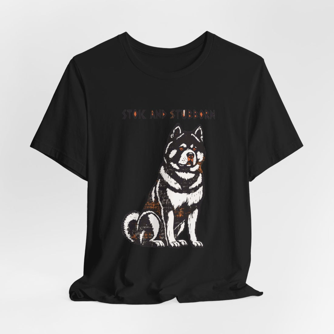 Black — Hanging | Akita 'Stoic And Stubborn' Tee