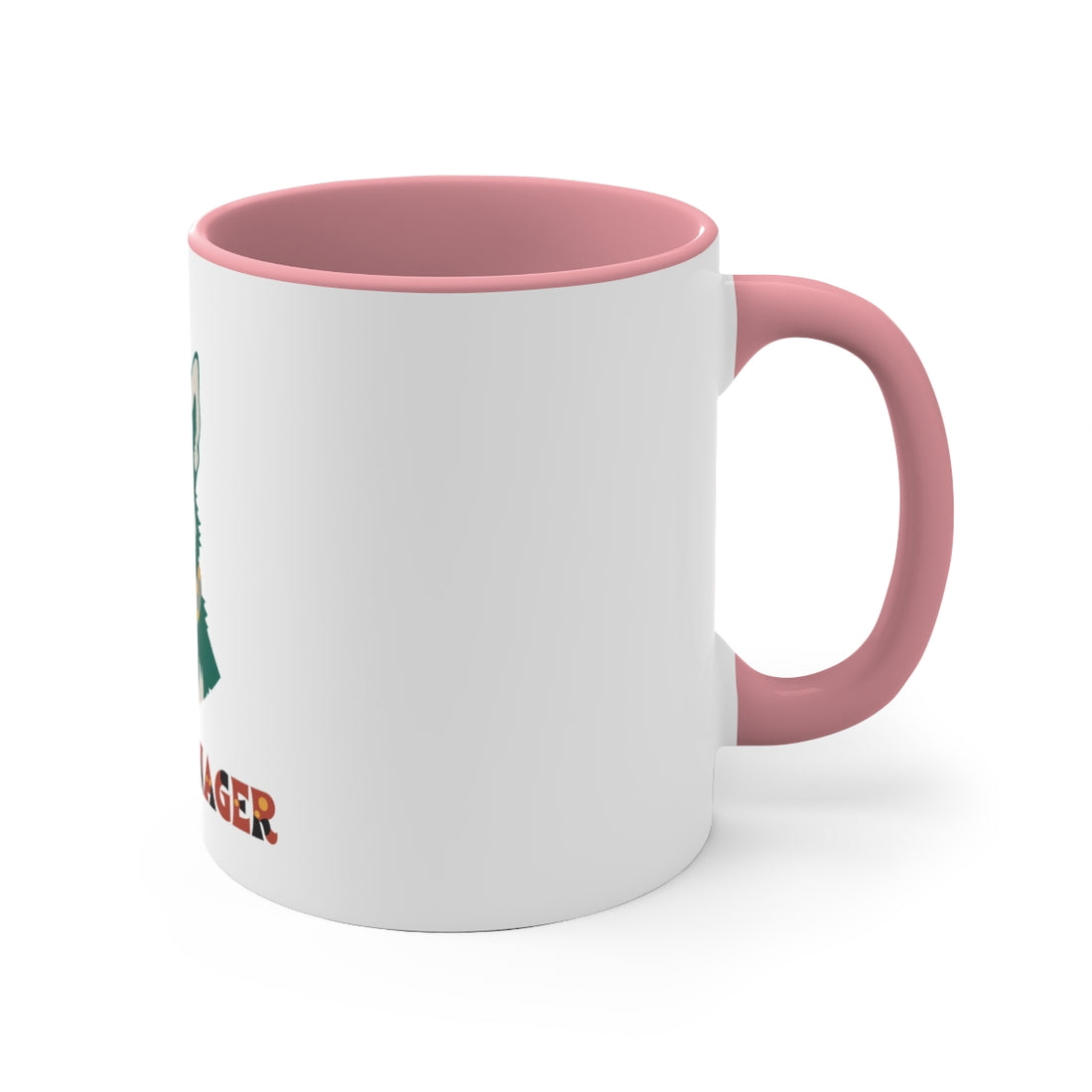 Pink — Right side | Australian Cattle Dog Shift Manager Accent Mug