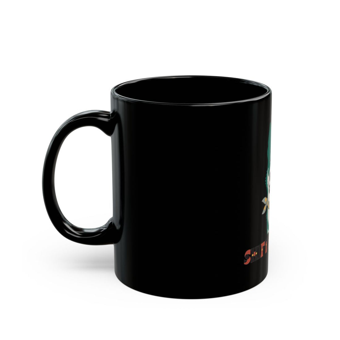 11oz — Left side | Australian Cattle Dog Shift Manager Black Mug