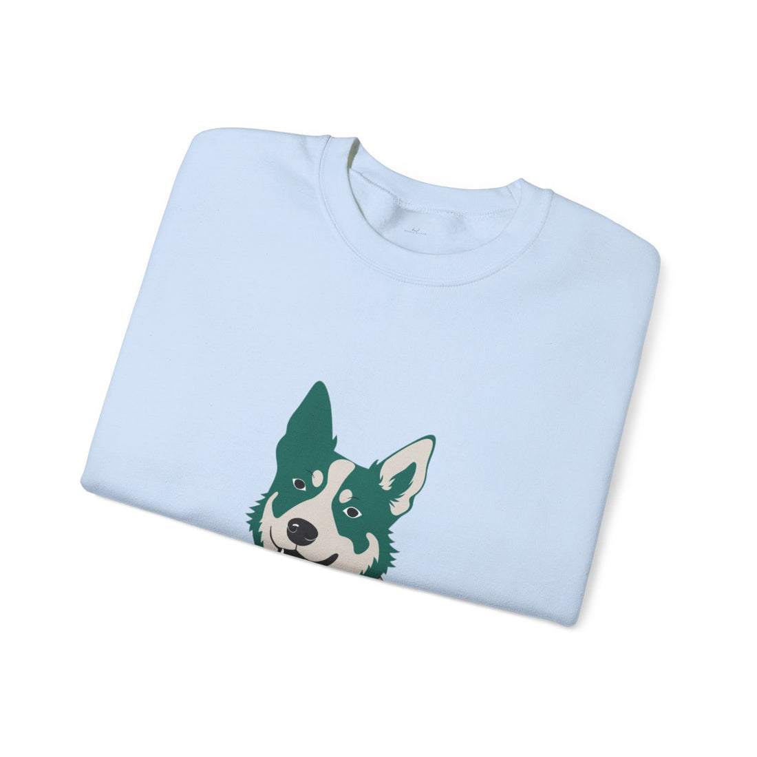 Light Blue — Folded | Australian Cattle Dog "Shift Manager" Crewneck