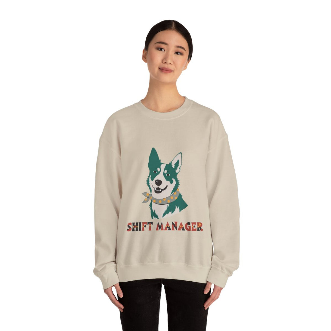 Sand — Lifestyle | Australian Cattle Dog "Shift Manager" Crewneck