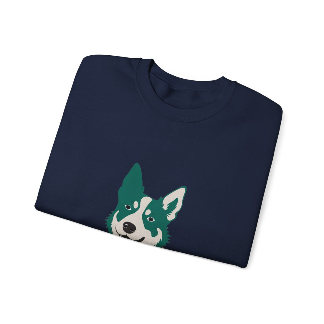 Navy — Folded | Australian Cattle Dog "Shift Manager" Crewneck