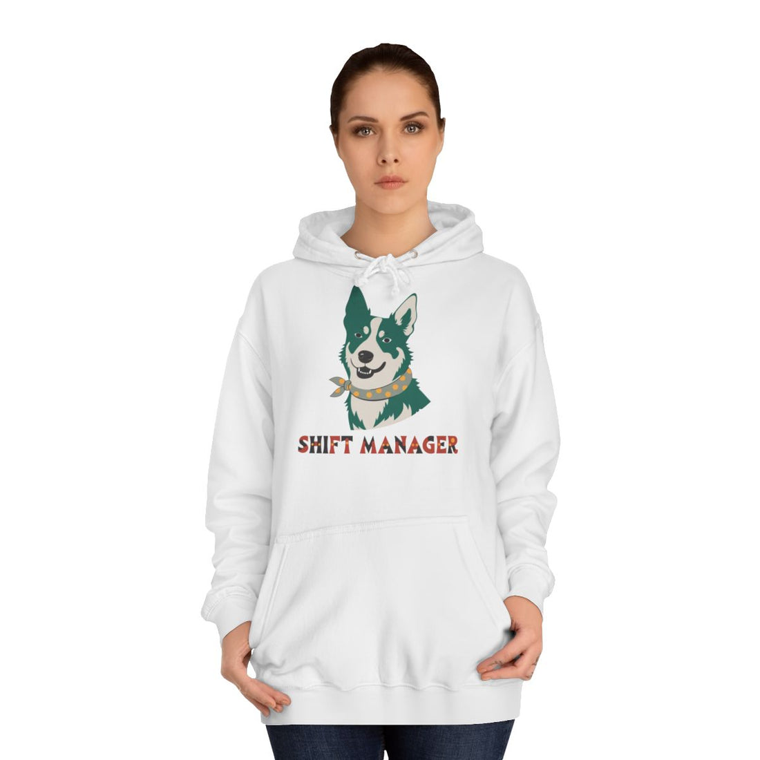 Arctic White — Lifestyle | Australian Cattle Dog Shift Manager Hoodie