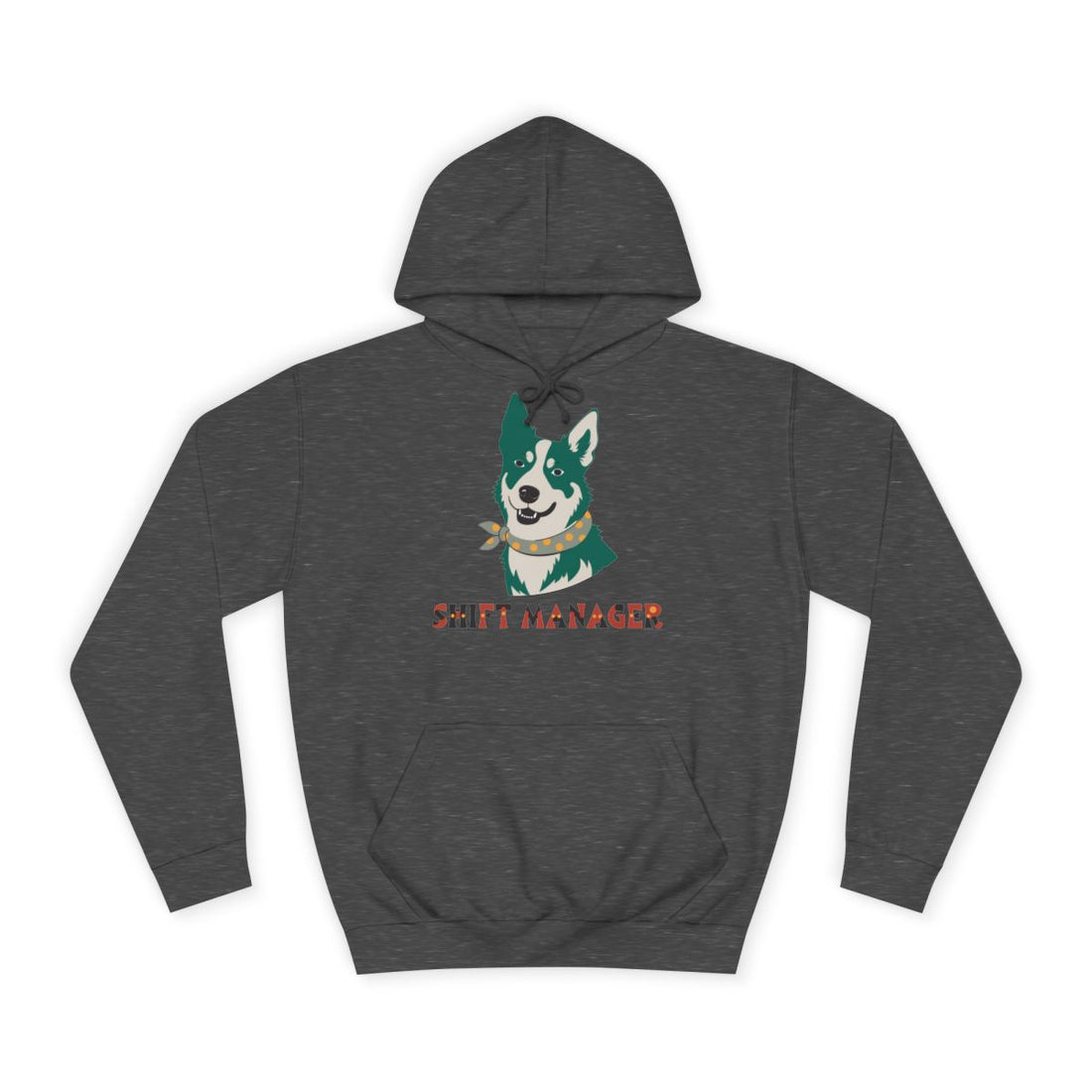 Charcoal — Front | Australian Cattle Dog Shift Manager Hoodie