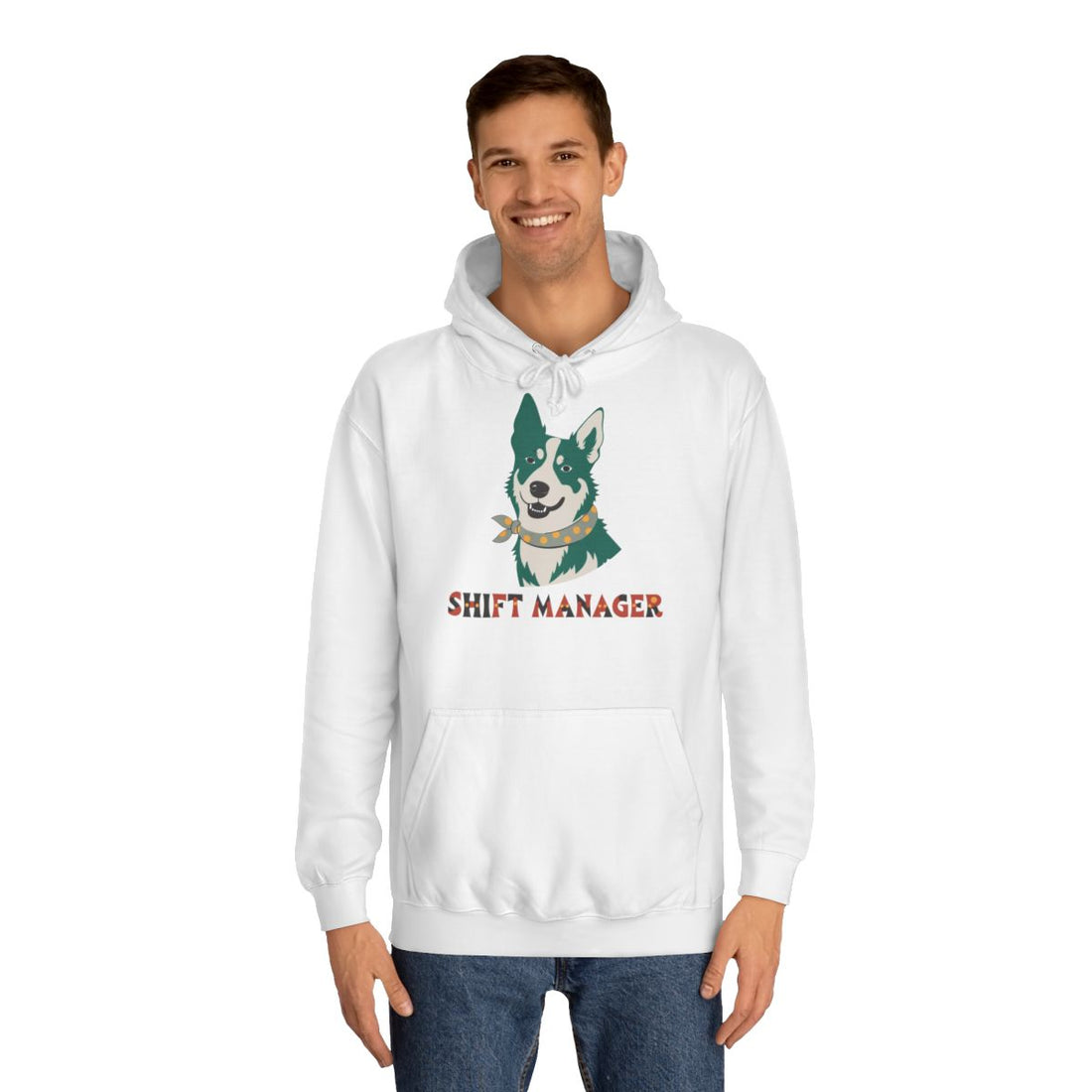 Arctic White — Lifestyle | Australian Cattle Dog Shift Manager Hoodie
