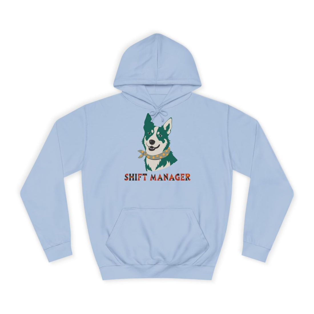 Sky Blue — Front | Australian Cattle Dog Shift Manager Hoodie