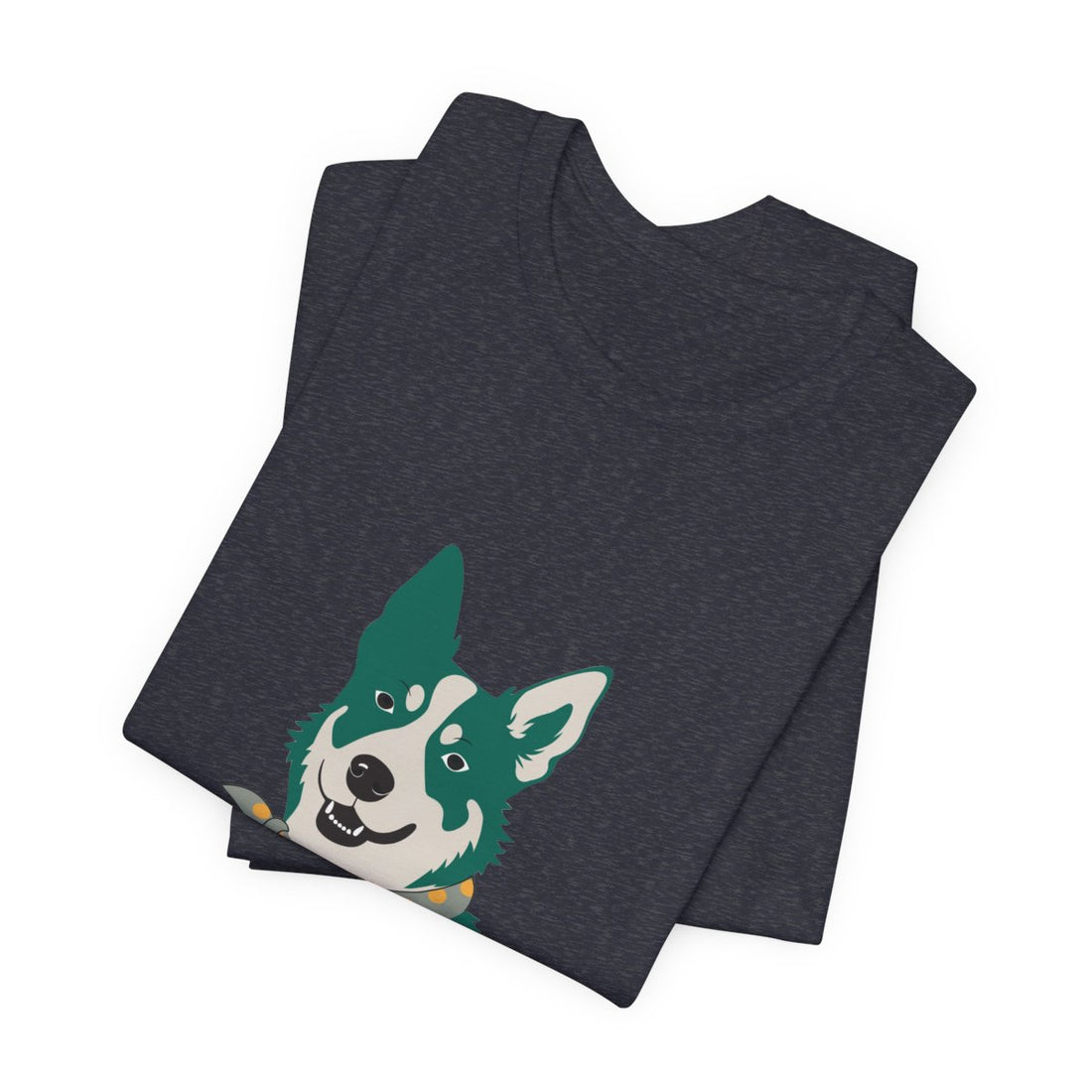 Heather Navy — Folded | Australian Cattle Dog Shift Manager Men's Tee