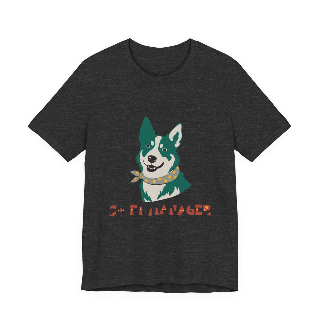 Dark Grey Heather — Front | Australian Cattle Dog Shift Manager Men's Tee