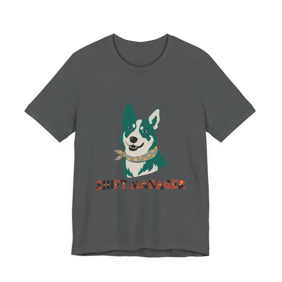 Asphalt — Front | Australian Cattle Dog Shift Manager Men's Tee