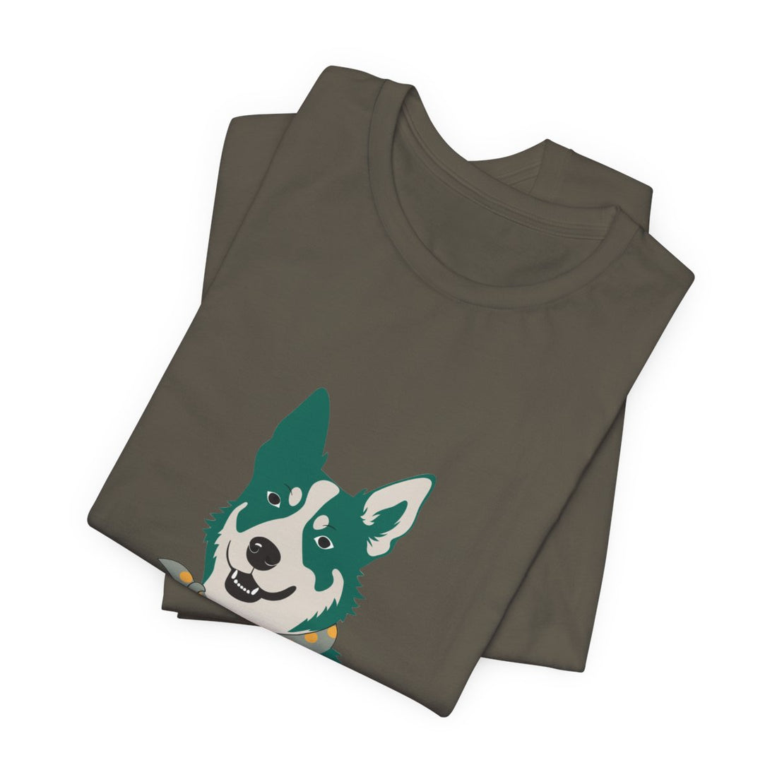 Army — Folded | Australian Cattle Dog Shift Manager Men's Tee