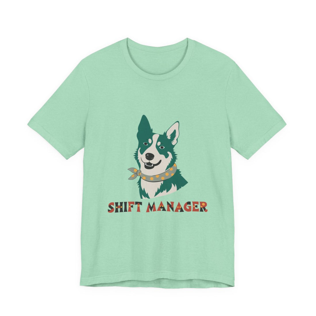 Heather Mint — Front | Australian Cattle Dog Shift Manager Men's Tee