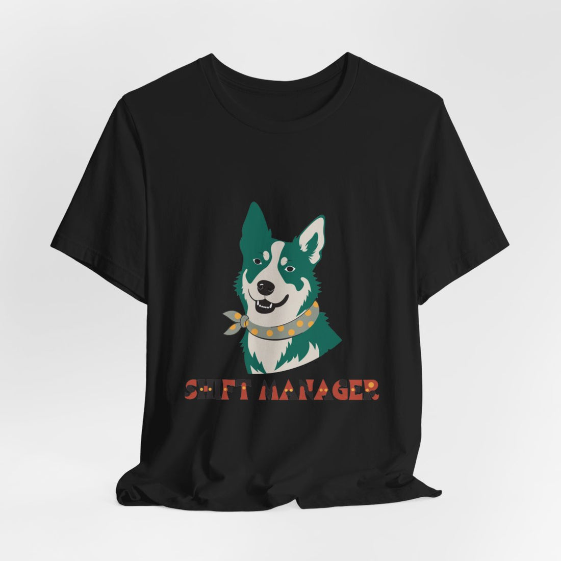 Black — Hanging | Australian Cattle Dog Shift Manager Men's Tee