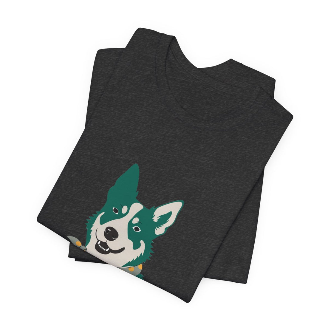 Dark Grey Heather — Folded | Australian Cattle Dog Shift Manager Men's Tee