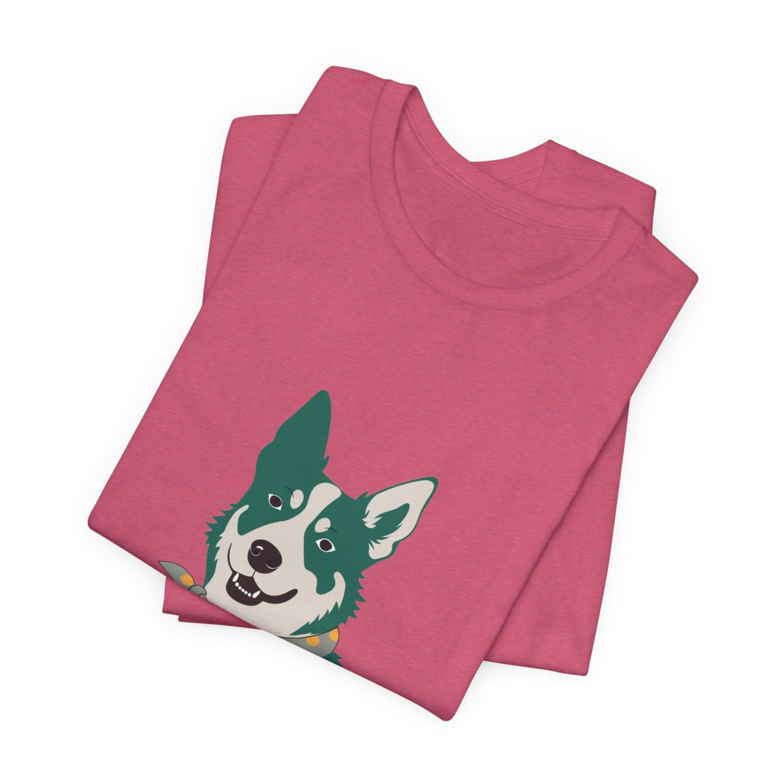 Heather Raspberry — Folded | Australian Cattle Dog Shift Manager Men's Tee