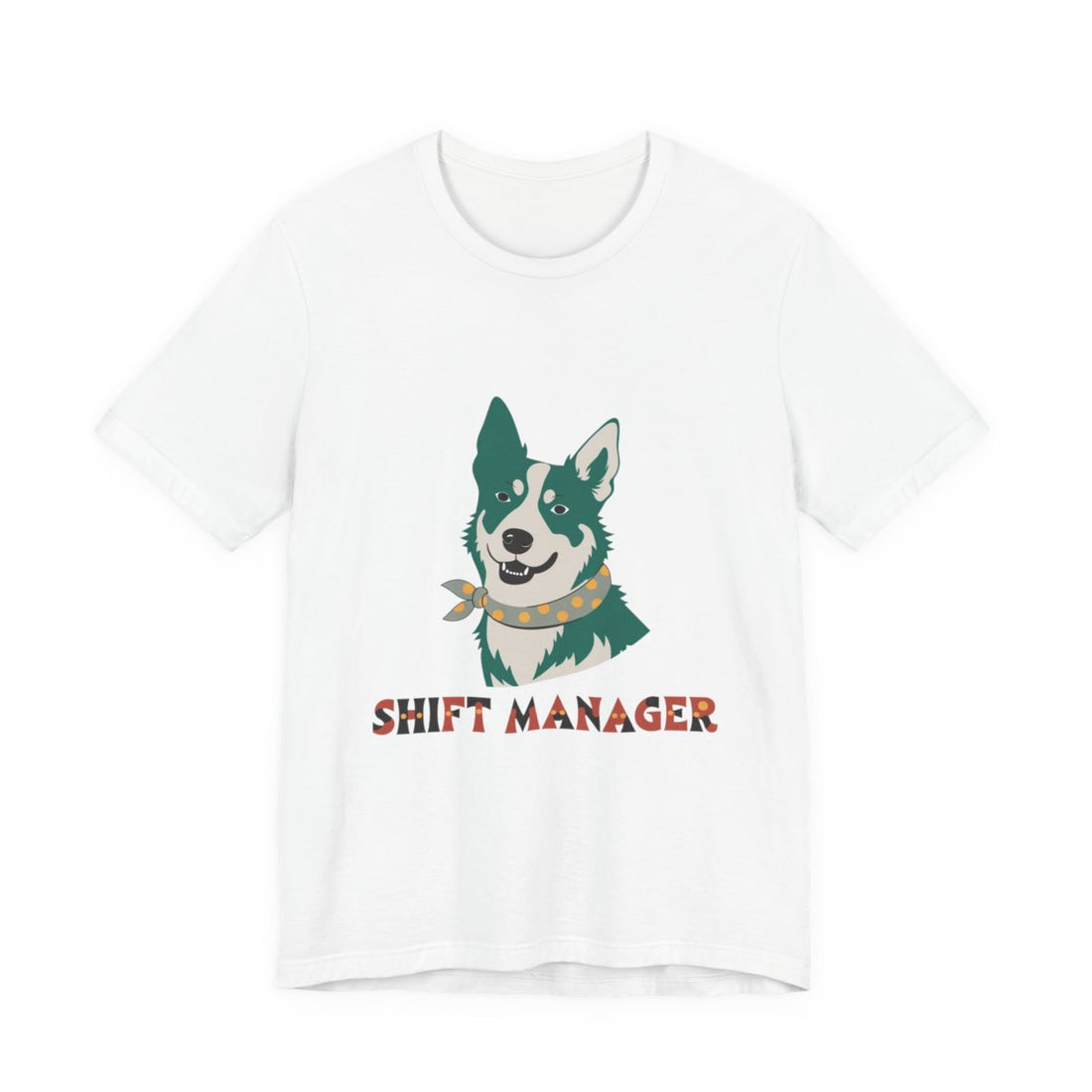 White — Front | Australian Cattle Dog Shift Manager Men's Tee