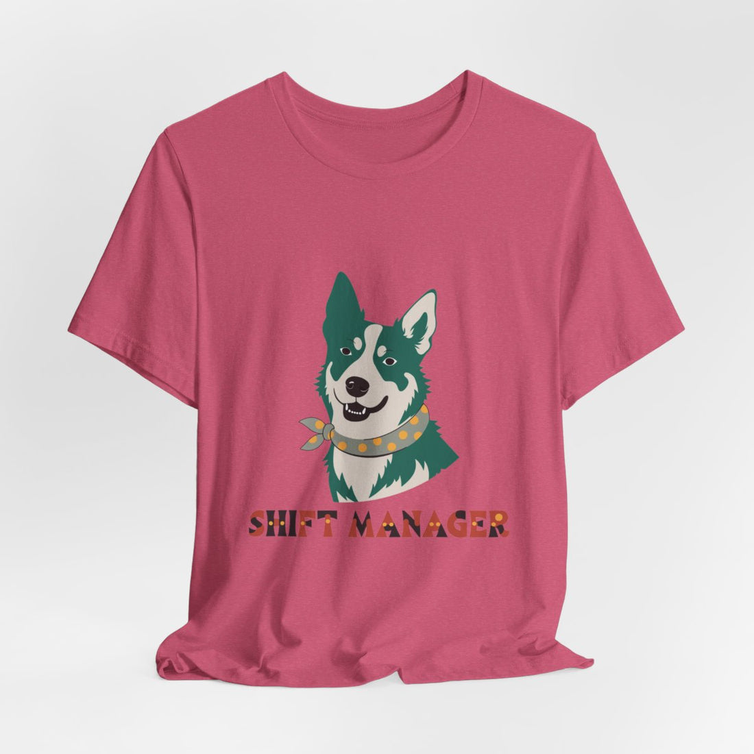 Heather Raspberry — Hanging | Australian Cattle Dog Shift Manager Men's Tee