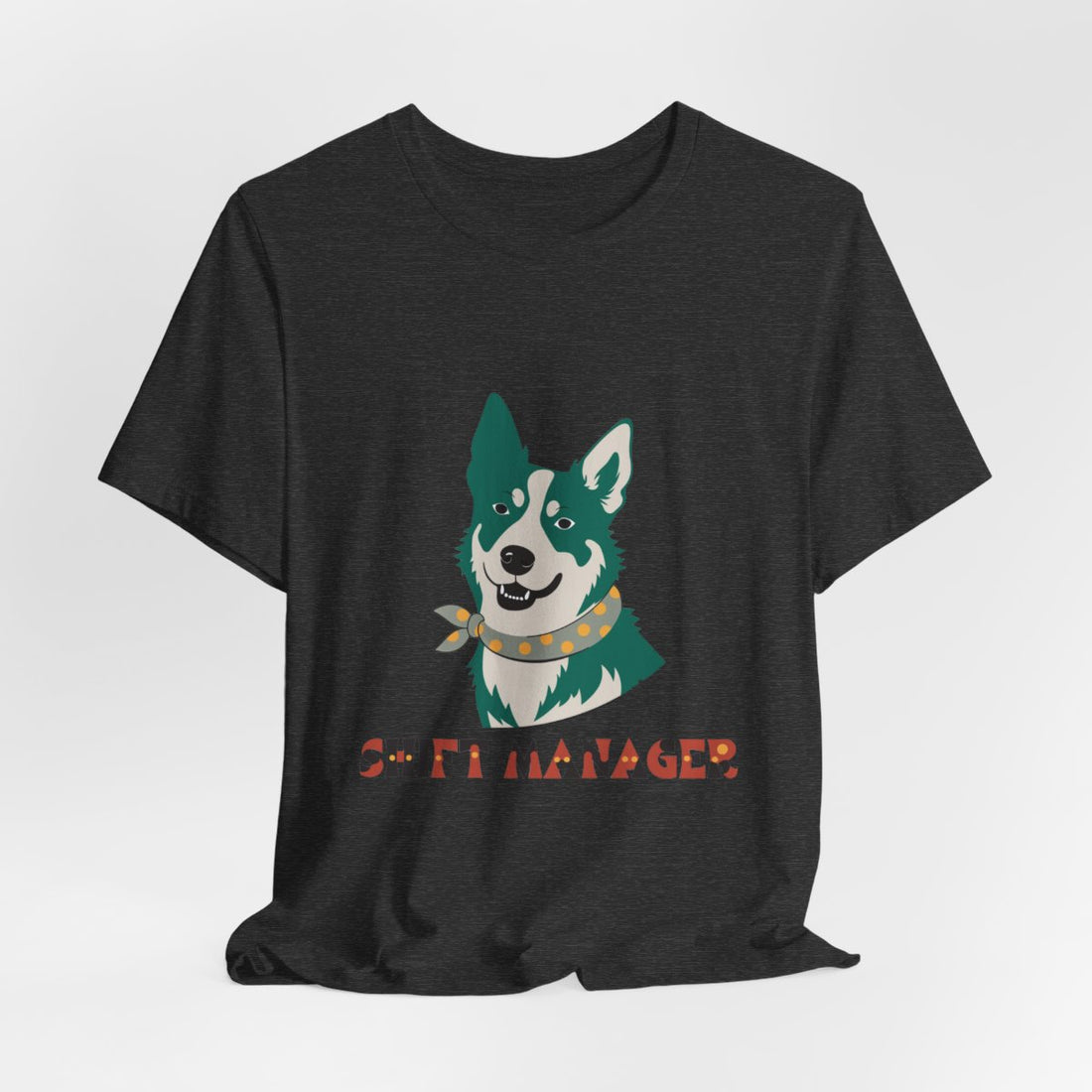 Dark Grey Heather — Hanging | Australian Cattle Dog Shift Manager Men's Tee