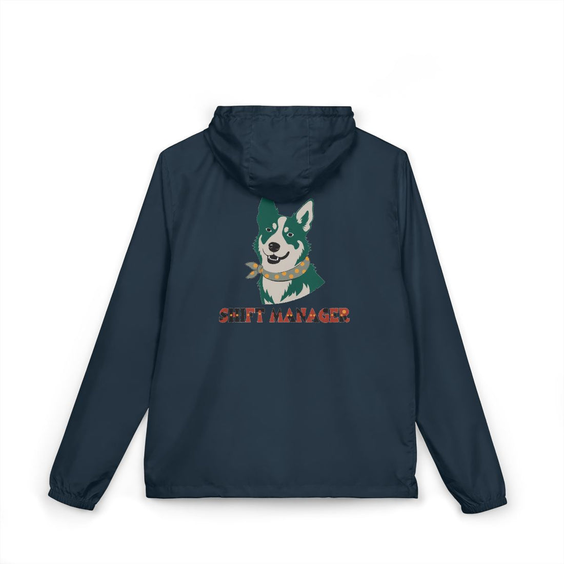 Classic Navy — Back | Australian Cattle Dog Shift Manager Windbreaker