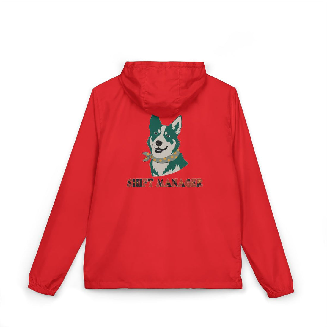 Red — Back | Australian Cattle Dog Shift Manager Windbreaker