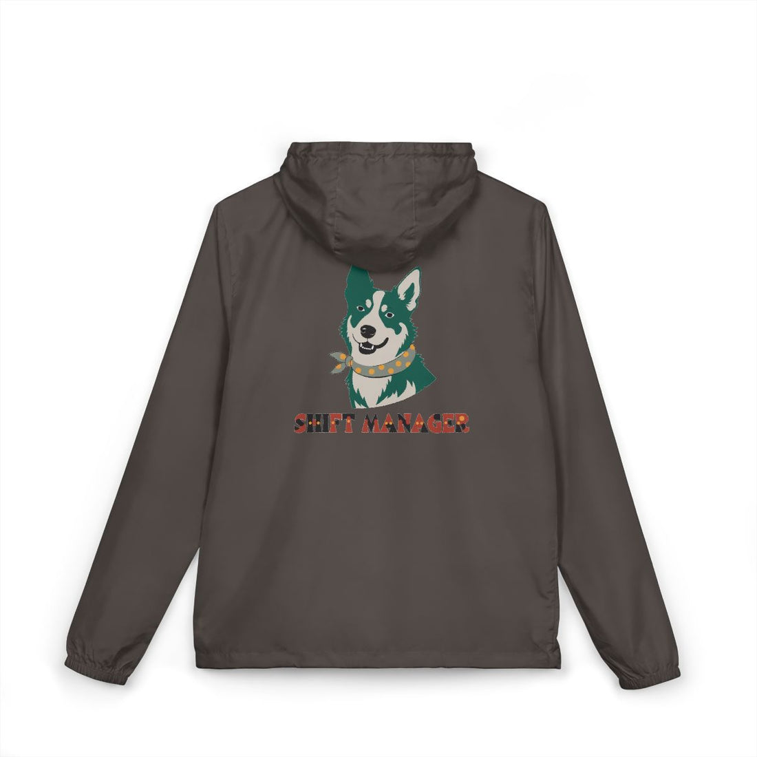 Graphite — Back | Australian Cattle Dog Shift Manager Windbreaker