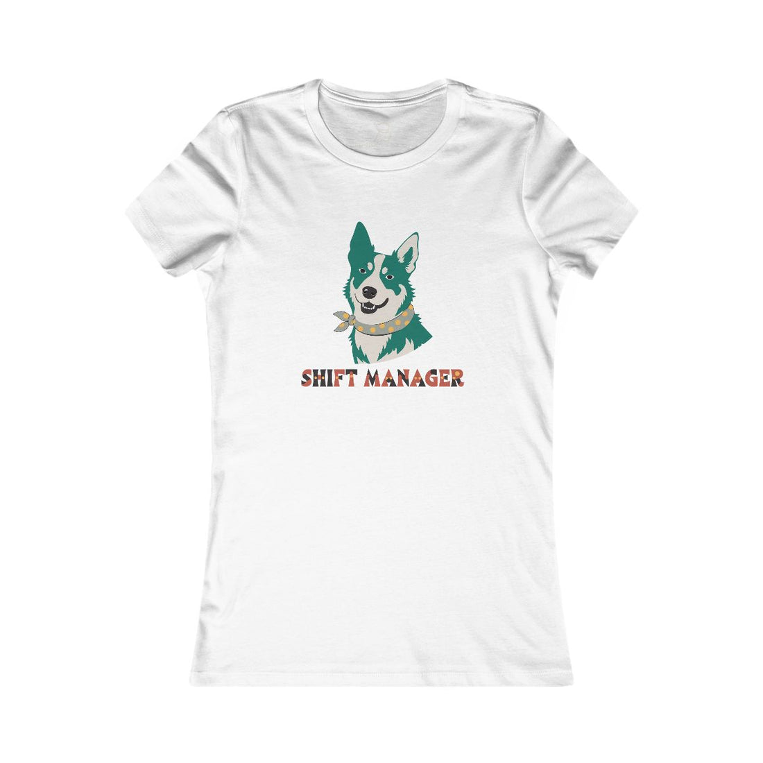 White — Front | Australian Cattle Dog Shift Manager Women's Tee