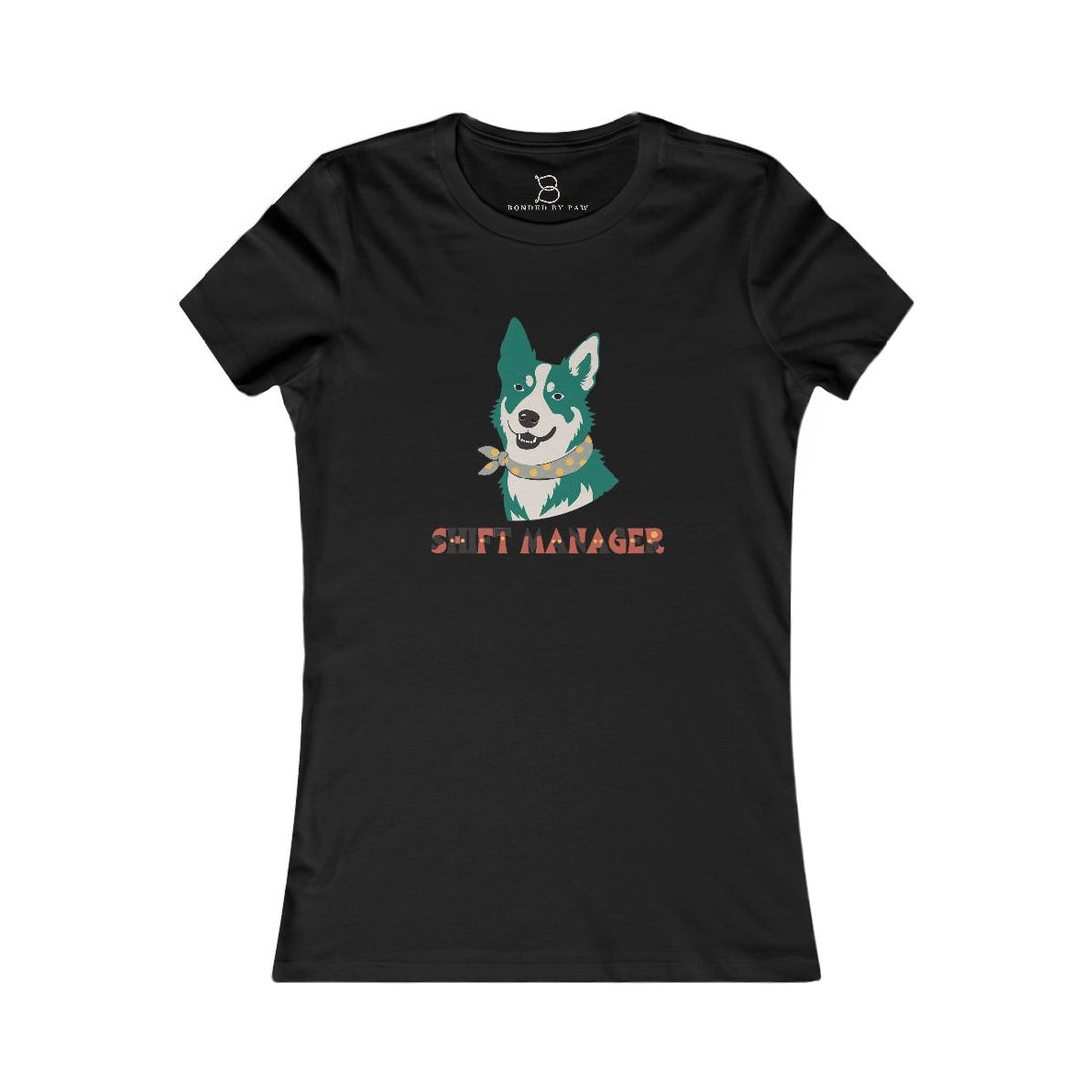 Black — Front | Australian Cattle Dog Shift Manager Women's Tee