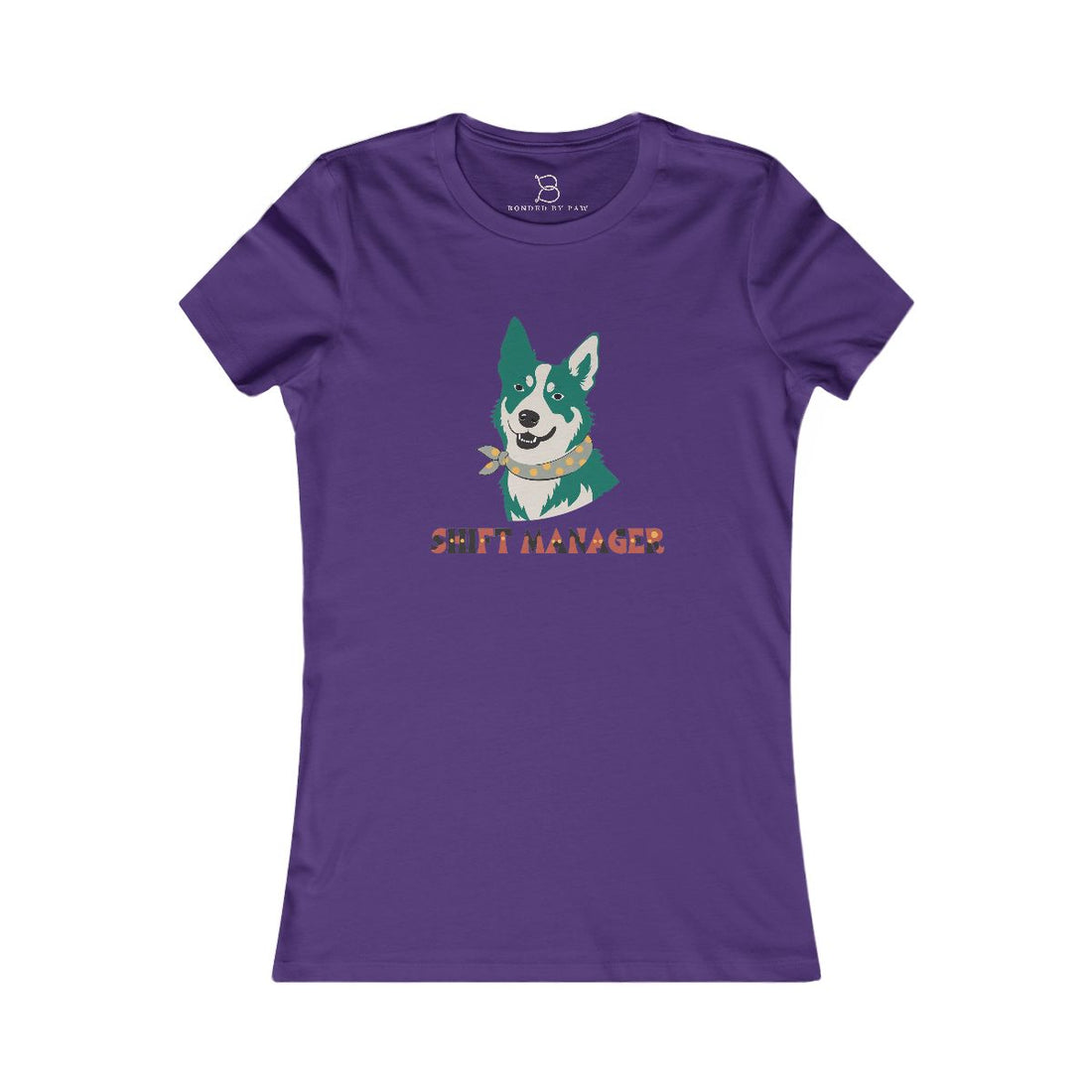 Team Purple — Front | Australian Cattle Dog Shift Manager Women's Tee