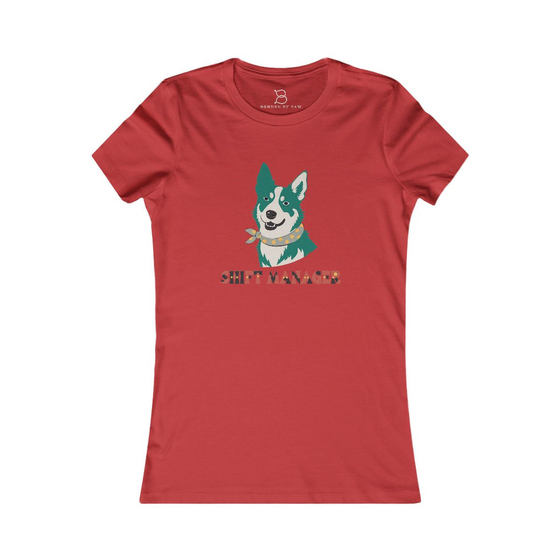 Red — Front | Australian Cattle Dog Shift Manager Women's Tee