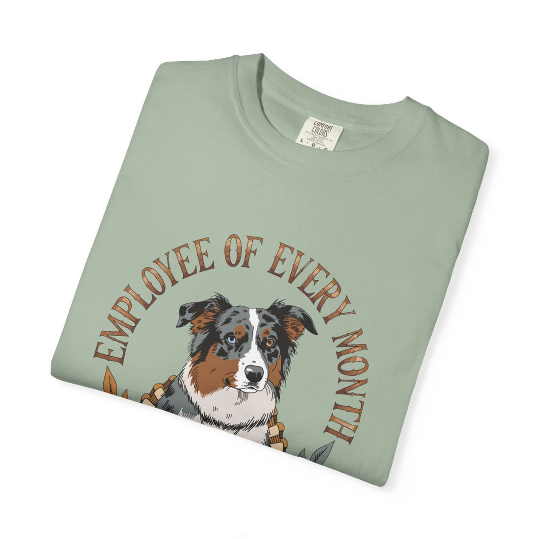 Bay — Folded | Australian Shepherd 'Employee Of Every Month' Garment-Dyed Tee