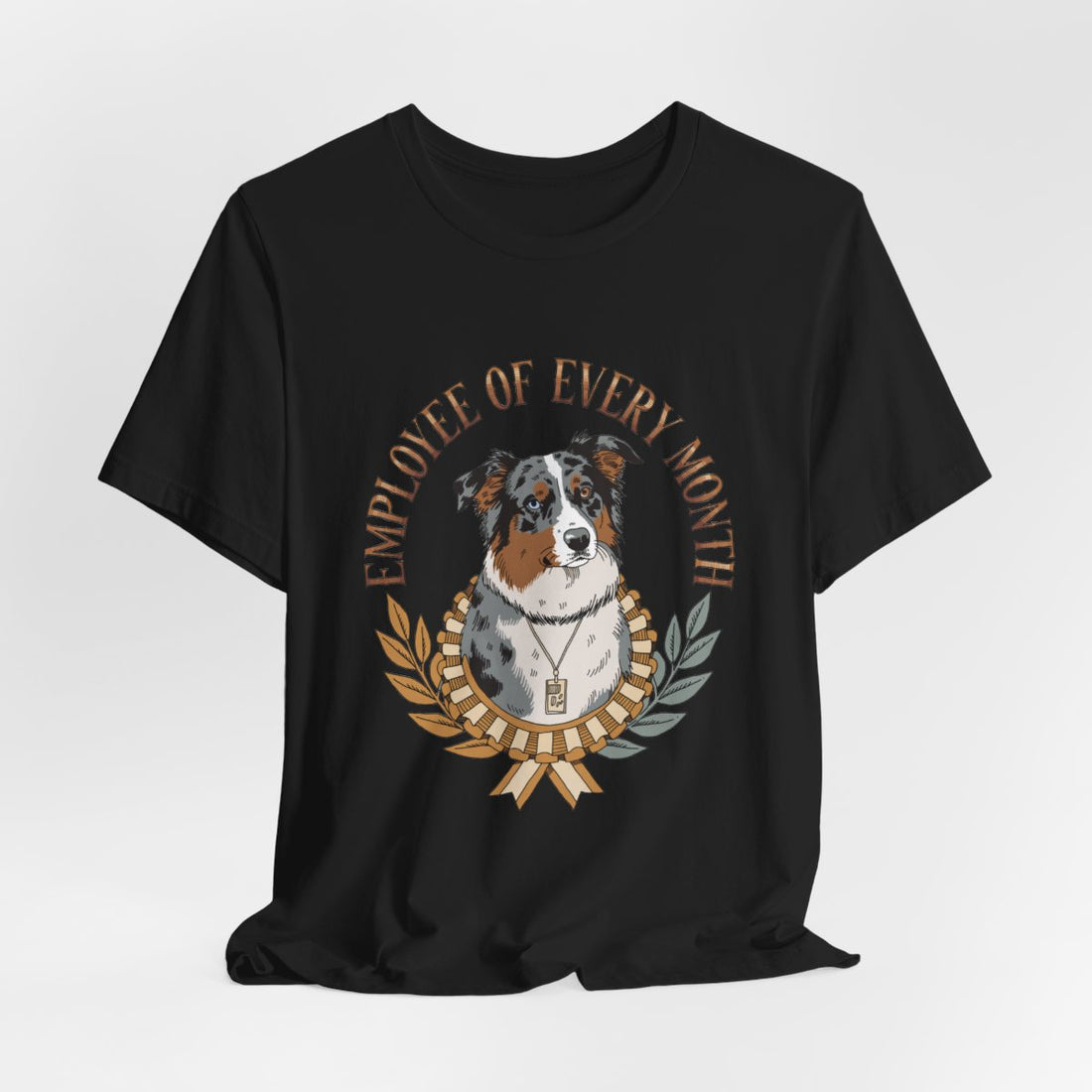 Black — Hanging | Australian Shepherd 'Employee Of Every Month' Tee