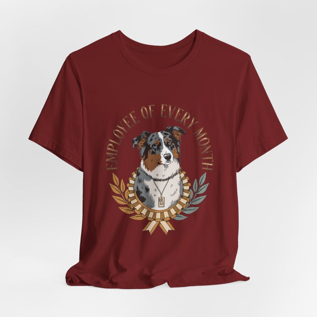 Cardinal — Hanging | Australian Shepherd 'Employee Of Every Month' Tee