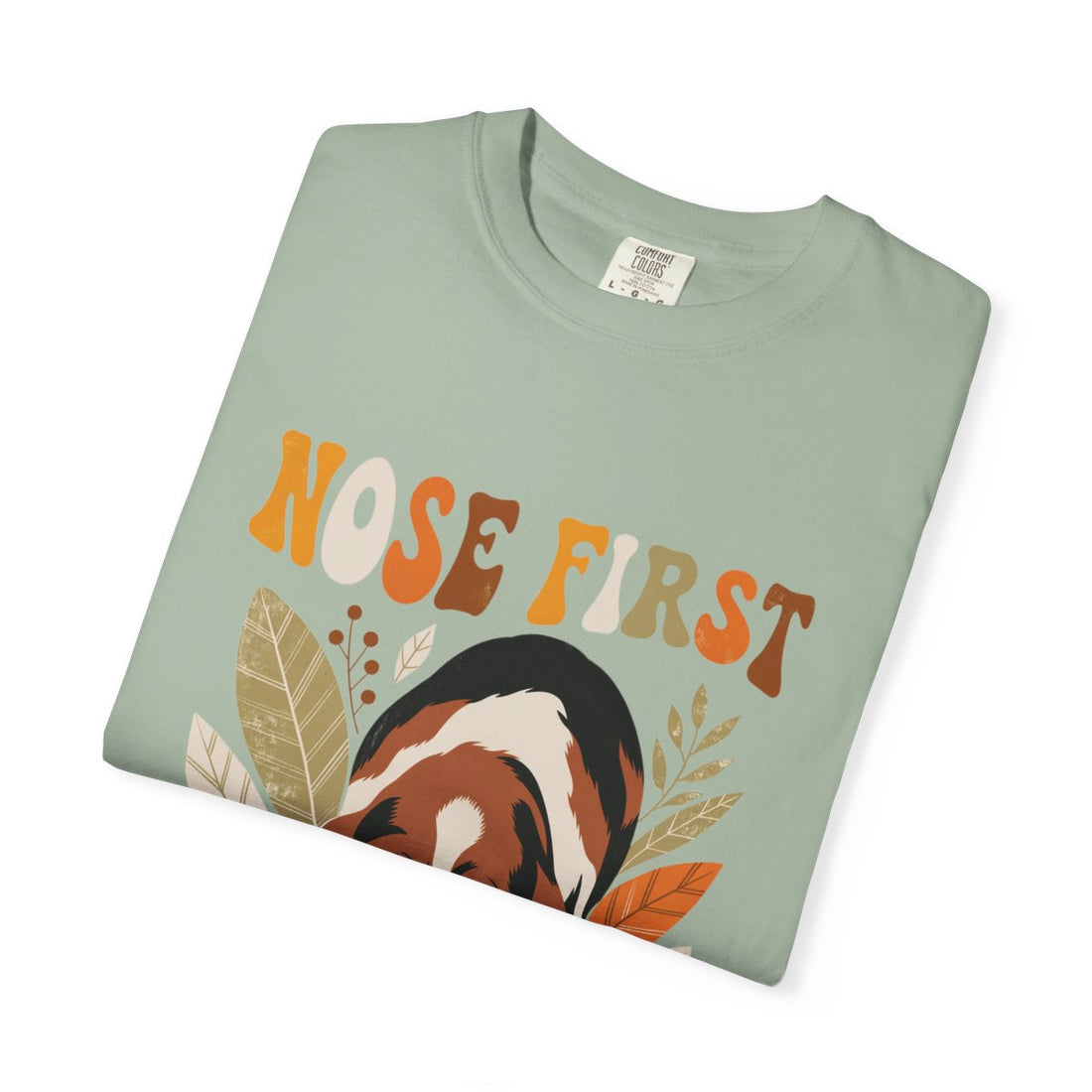 Bay — Folded | Basset Hound 'Nose First' Garment-Dyed Tee
