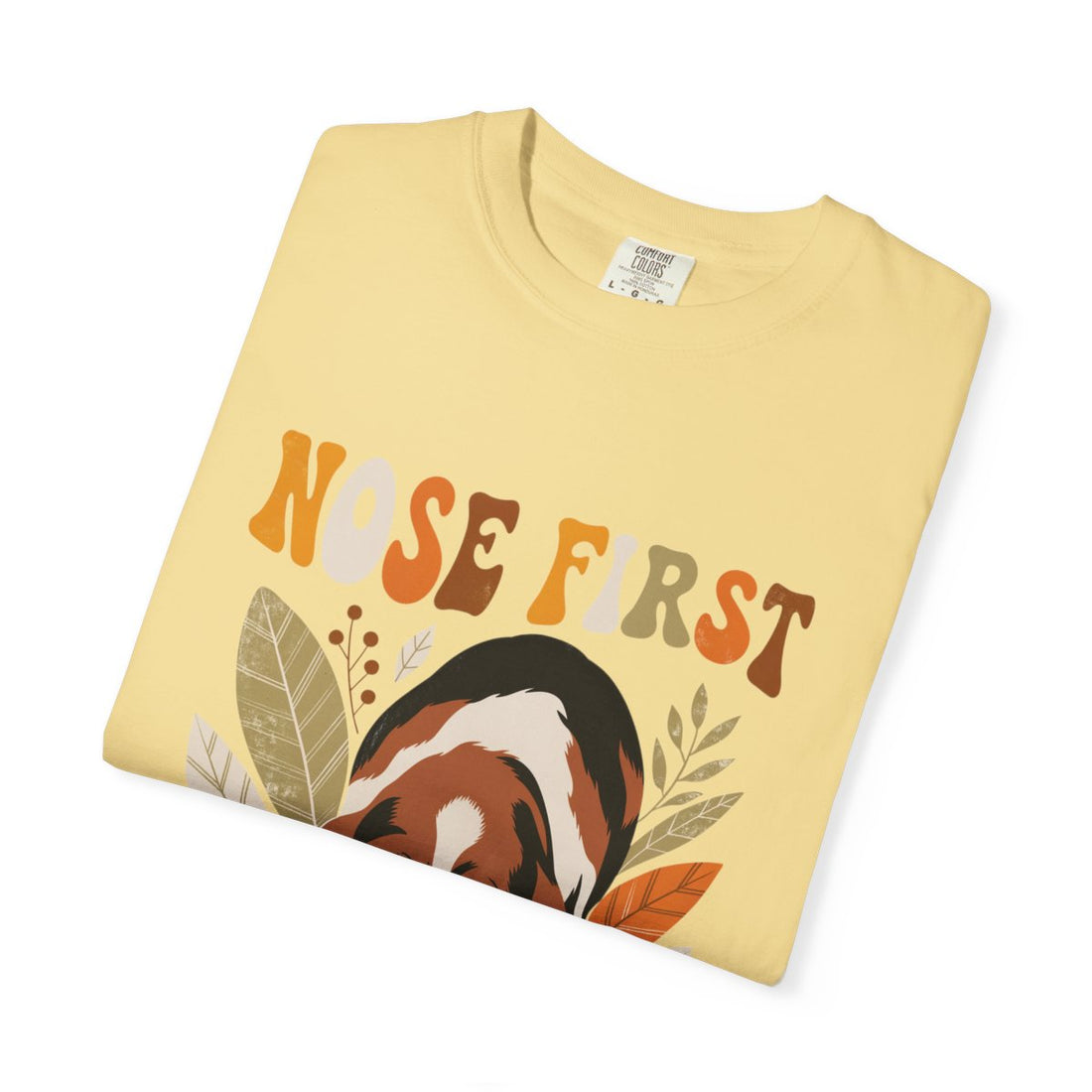 Butter — Folded | Basset Hound 'Nose First' Garment-Dyed Tee