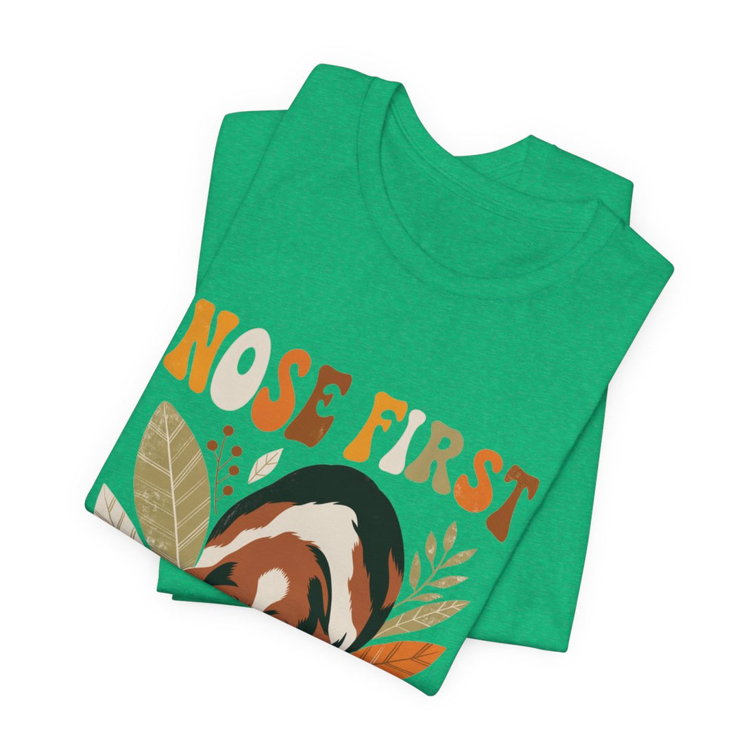 Heather Kelly — Folded | Basset Hound 'Nose First' Tee