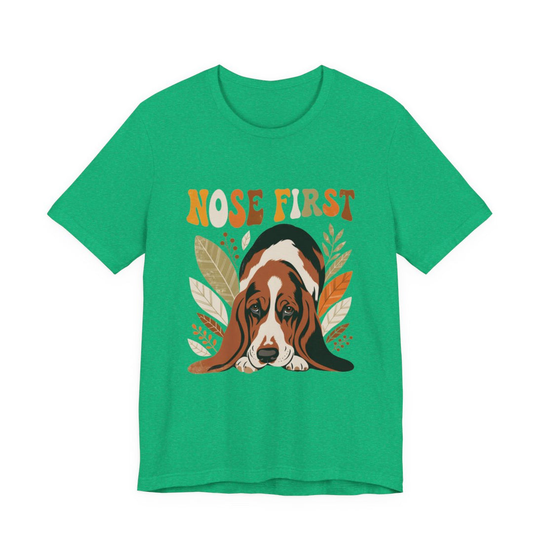 Heather Kelly — Front | Basset Hound 'Nose First' Tee