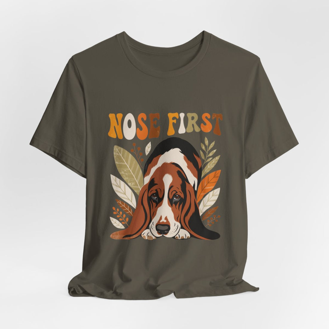 Army — Hanging | Basset Hound 'Nose First' Tee