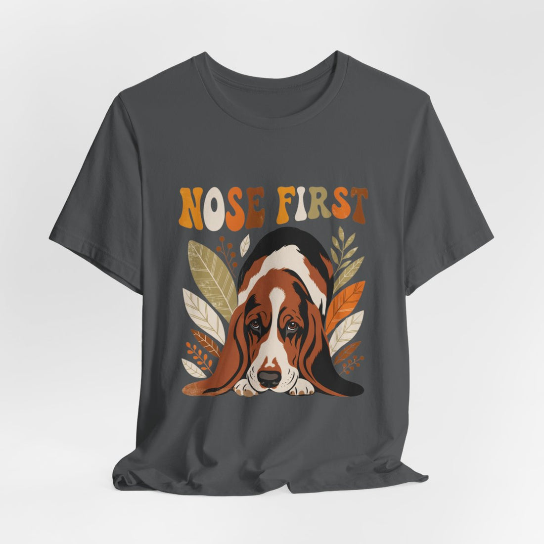 Asphalt — Hanging | Basset Hound 'Nose First' Tee