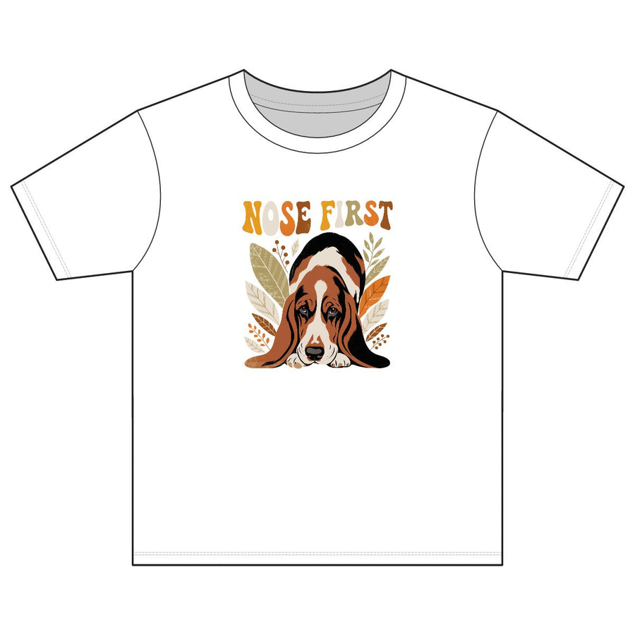 Basset Hound 'Nose First' Youth Tee