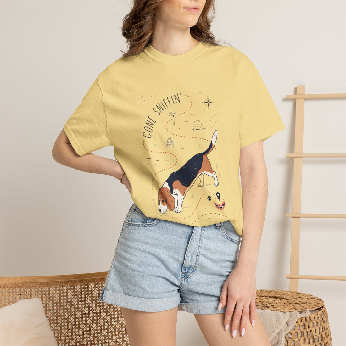 Butter — Lifestyle | Beagle 'Gone Sniffin'' Garment-Dyed Tee