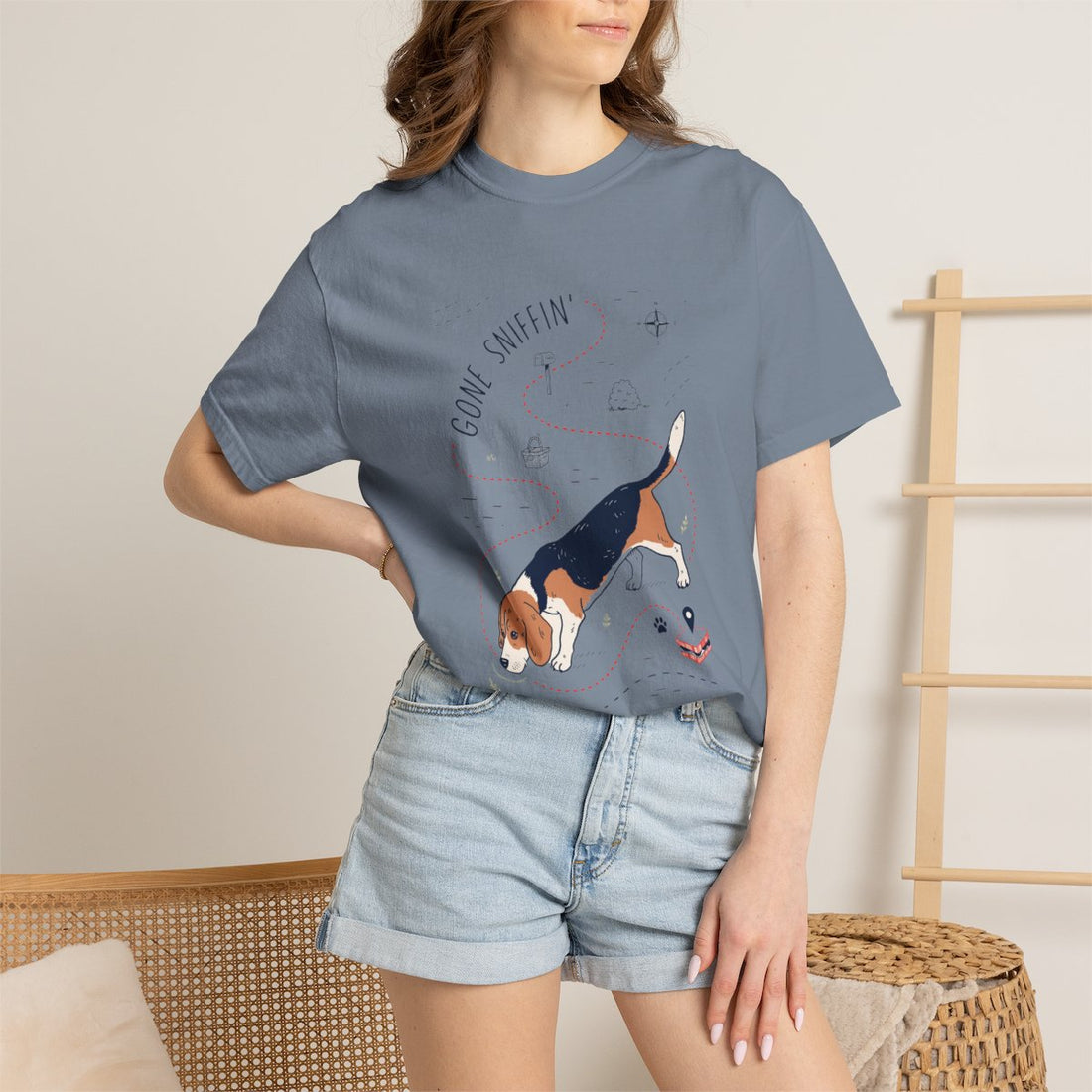 Blue Jean — Lifestyle | Beagle 'Gone Sniffin'' Garment-Dyed Tee