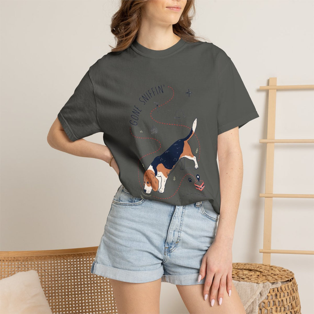 Pepper — Lifestyle | Beagle 'Gone Sniffin'' Garment-Dyed Tee