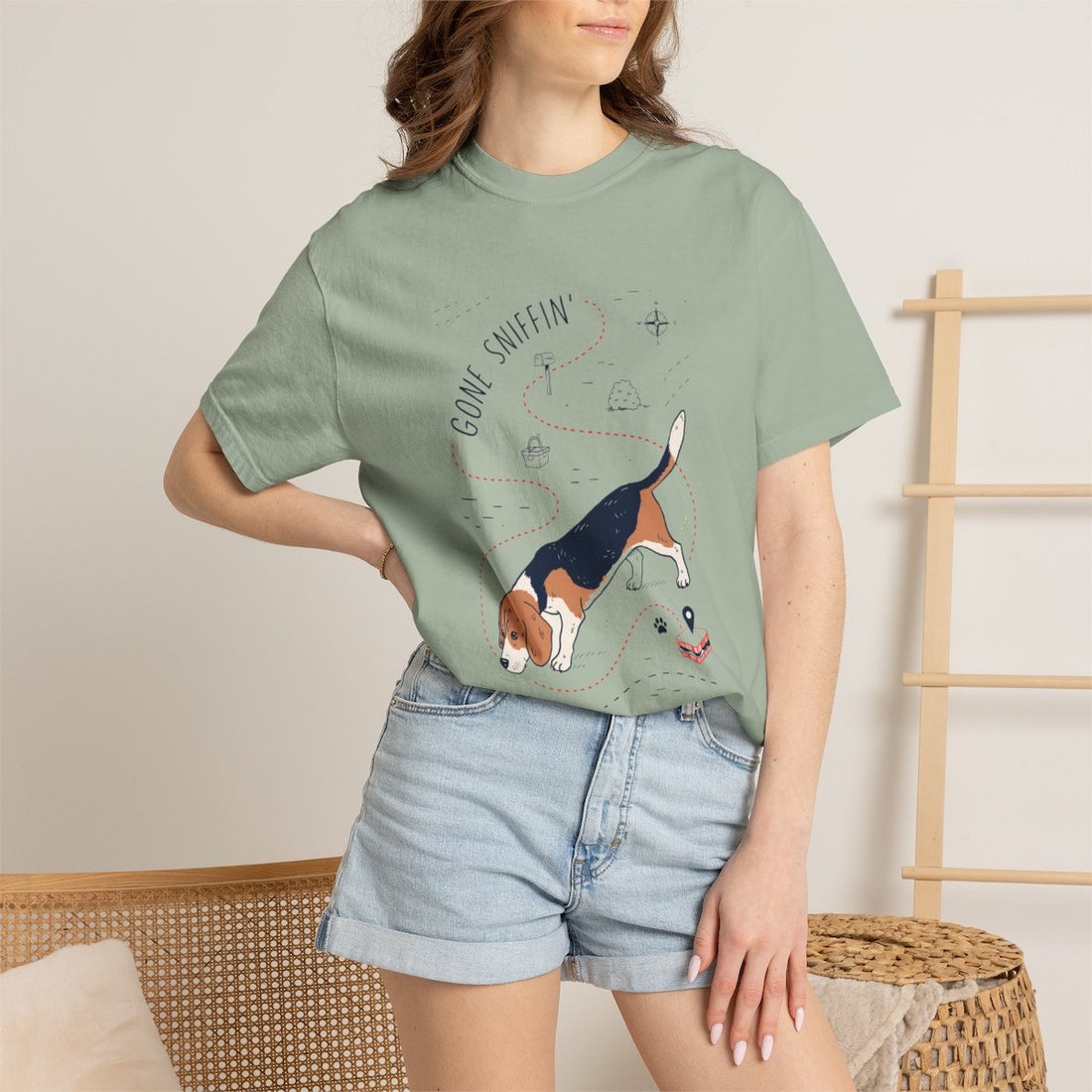 Bay — Lifestyle | Beagle 'Gone Sniffin'' Garment-Dyed Tee