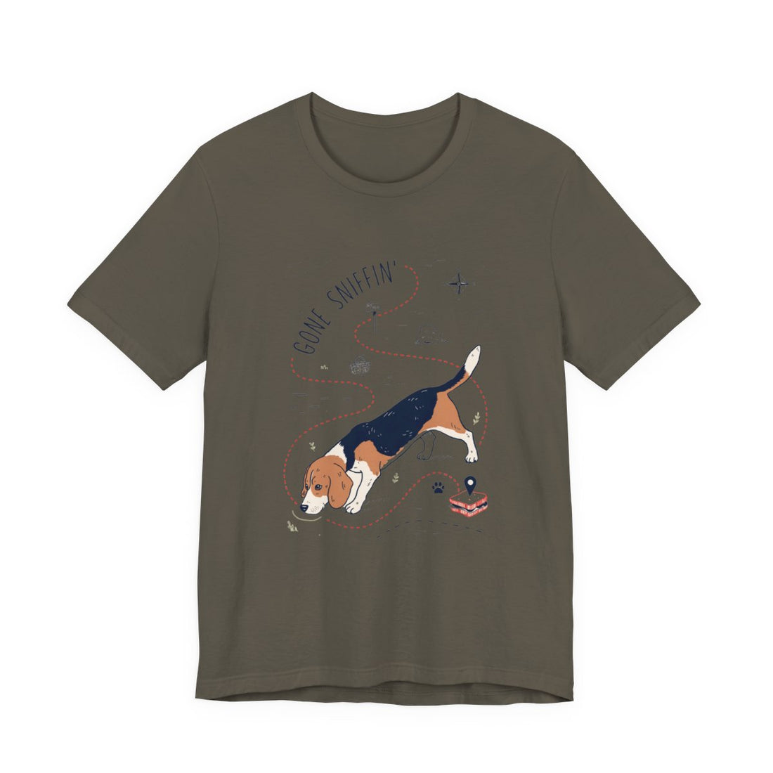 Army — Front | Beagle 'Gone Sniffin'' Tee