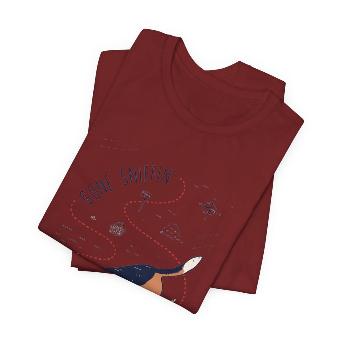Cardinal — Folded | Beagle 'Gone Sniffin'' Tee