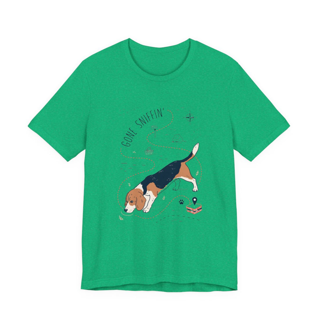 Heather Kelly — Front | Beagle 'Gone Sniffin'' Tee