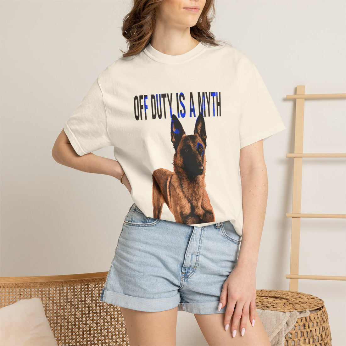 Ivory — Lifestyle | Belgian Malinois 'Off Duty Is A Myth' Garment-Dyed Tee