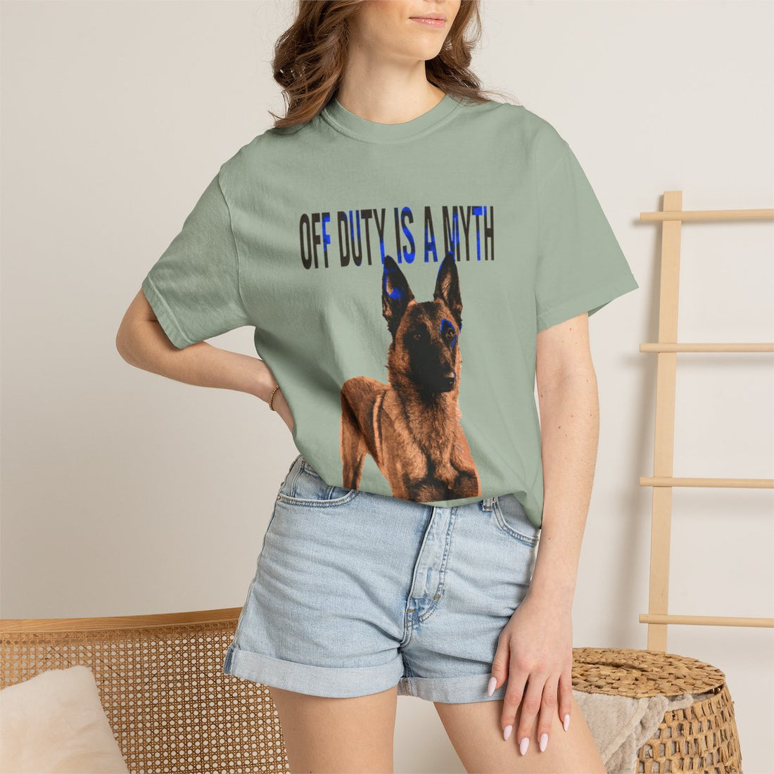 Bay — Lifestyle | Belgian Malinois 'Off Duty Is A Myth' Garment-Dyed Tee